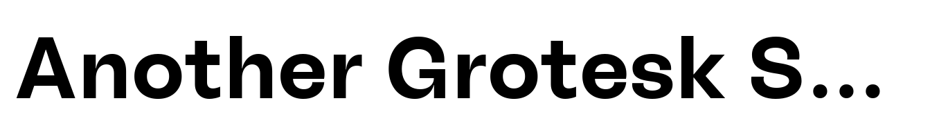 Another Grotesk Semibold